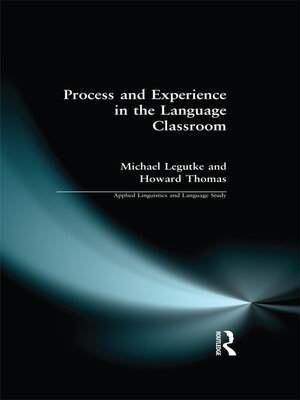 cover image of Process and Experience in the Language Classroom
